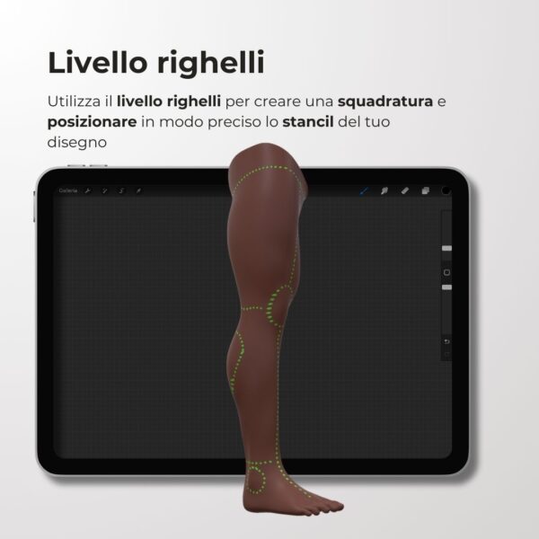 Bundle Pack Uomo - 3D Model - <h4><strong>7 ModellI 3D Procreate per Simulare l'anteprima interattiva del tatuaggio</strong></h4> <img class="alignnone size-full wp-image-1204" src="https://www.artegraffa.it/wp-content/uploads/2024/05/2-3.png" alt="" width="313" height="94" data-wp-editing="1" /> <strong>MODELLI:</strong> <ul> <li><strong>Testa</strong></li> <li><strong>Braccio uomo Dx</strong></li> <li><strong>Braccio uomo Sx</strong></li> <li><strong>Gamba uomo Dx</strong></li> <li><strong>Gamba uomo Sx</strong></li> <li><strong>Busto uomo</strong></li> <li><strong>Corpo completo uomo</strong></li> </ul>   <ul> <li><strong>7 livelli Colore</strong> della pelle</li> <li><strong>1 livello righello</strong> per squadratura stancil</li> <li><strong>1 livello Texture 2D</strong> realistica</li> <li><strong>Importa o disegna</strong> il tuo progetto</li> <li><strong>Compatibile con Procreate</strong> App (disponibile solo per <strong>Apple iPad</strong>)</li> <li><strong>Prodotto digitale</strong> pronto al download</li> <li><strong>Facile da installare</strong> su Procreate</li> <li><a href="https://www.artegraffa.it/installazione-del-prodotto/"><strong>Istruzioni d'installazione</strong></a></li> </ul> <strong>DOWNLOAD ILLIMITATI </strong> <em>Per scaricare i tuoi prodotti dal sito ArteGraffa® devi </em><strong><a href="https://www.artegraffa.it/mio-account/" target="_blank" rel="noopener">Creare la tua utenza</a></strong> <img class="alignnone wp-image-1203 size-full" src="https://www.artegraffa.it/wp-content/uploads/2024/05/1-4.png" alt="" width="313" height="94" />