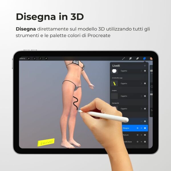 modelli 3d procreate da disegnare