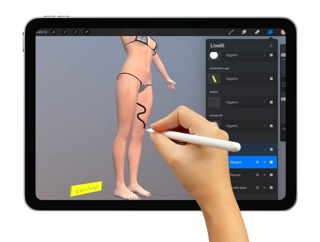 modelli 3d procreate da disegnare